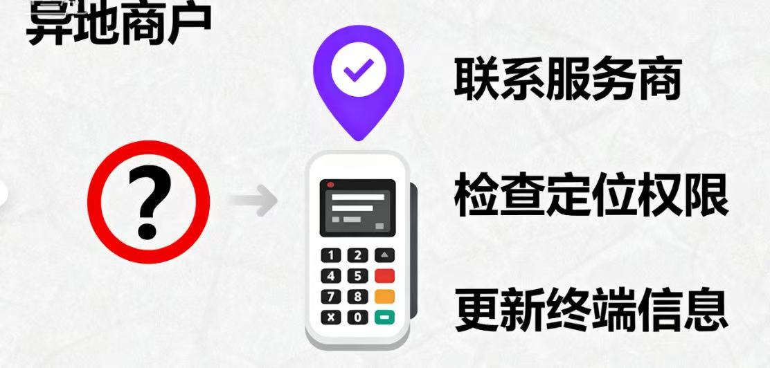 喔刷POS机：POS机刷出异地商户，如何解决？