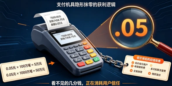 随行付POS机："悄悄舍零"成潜规则，机器悄悄"吸血"